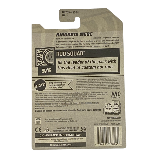 Hot Wheels Hirohata Merc | Rod Squad Series 5/5