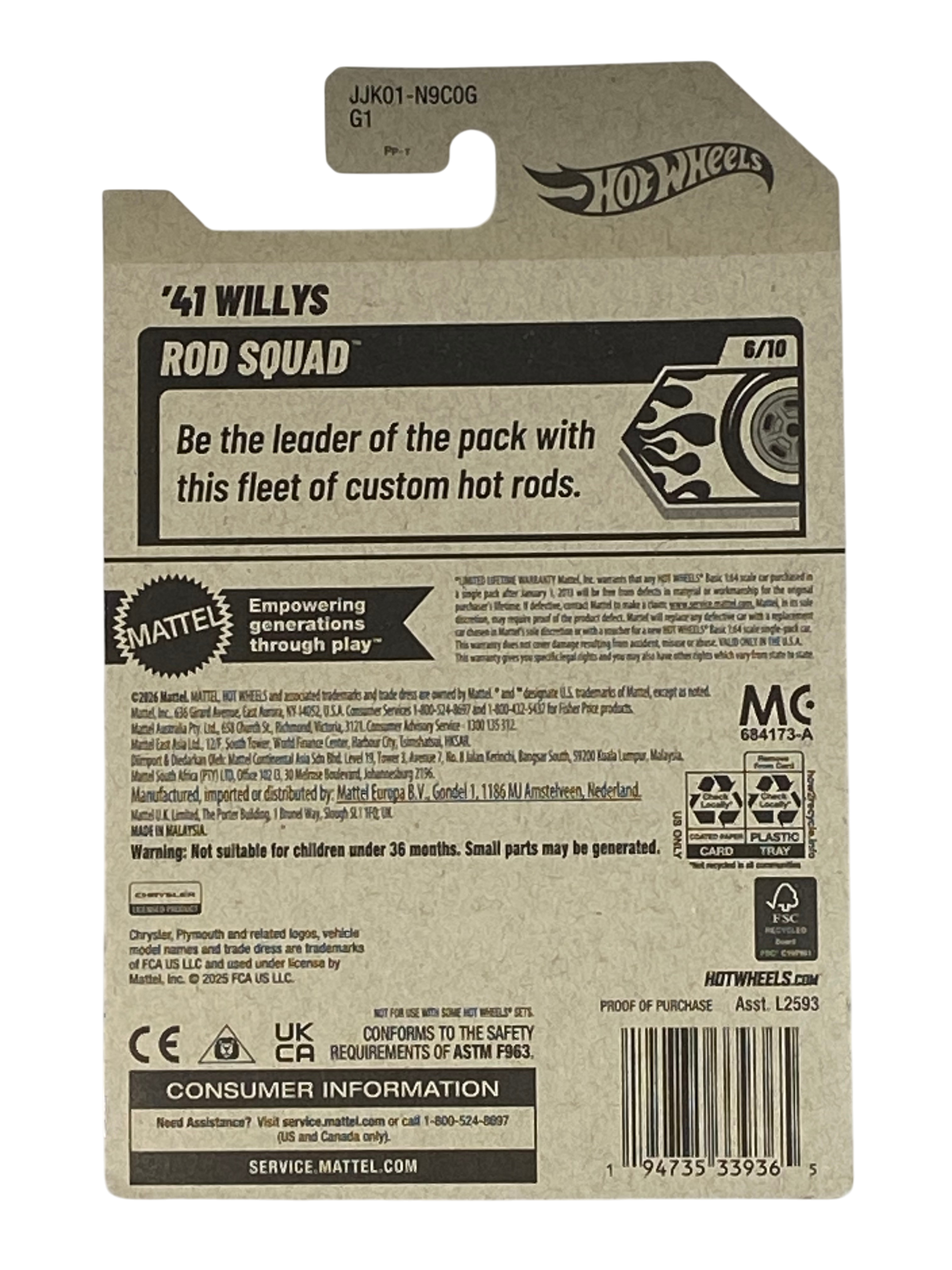 Hot Wheels '41 Willys | Rod Squad Series 6/10 Secondary image