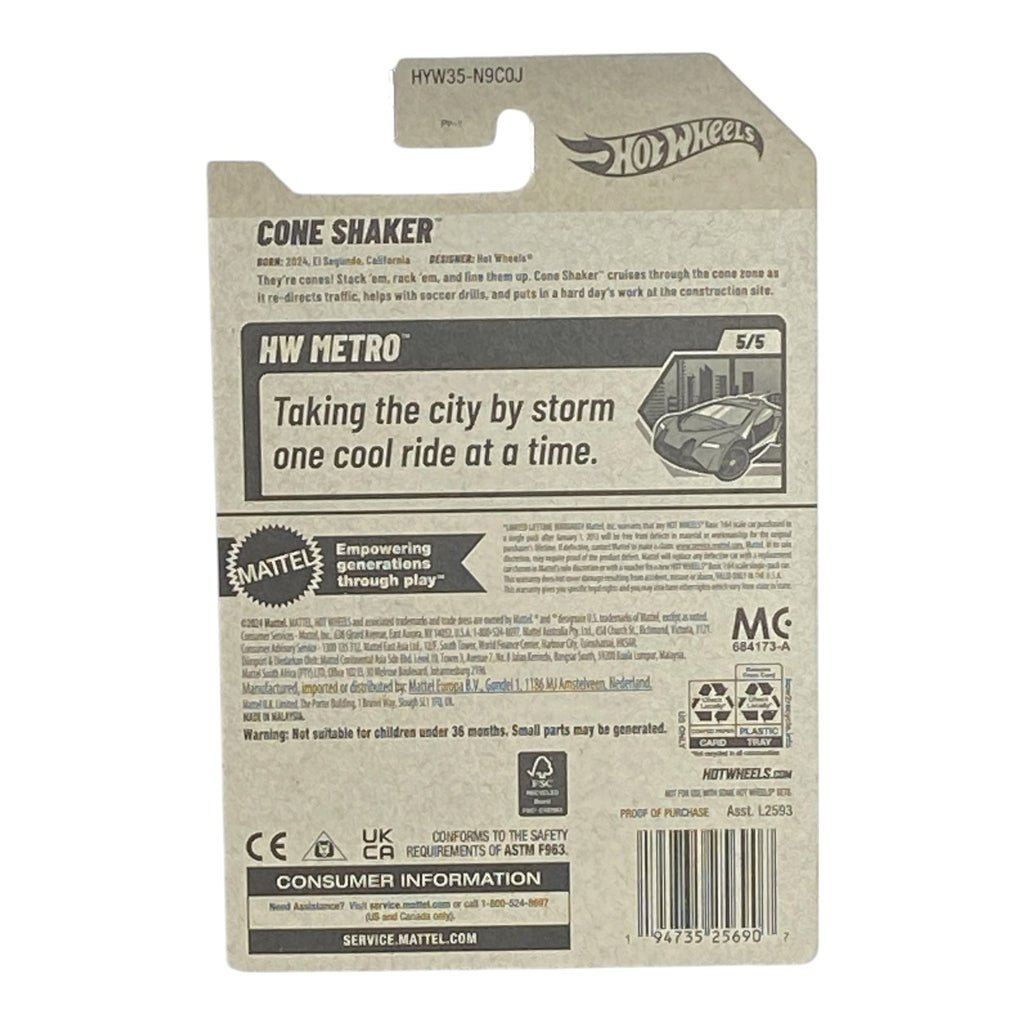 Hot Wheels Cone Shaker - HW Metro Series 5/5 - Collectors World Toys