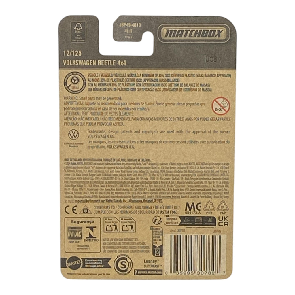 Matchbox Volkswagen Beetle 4x4 - Matchbox Series 12/125 - Collectors World Toys