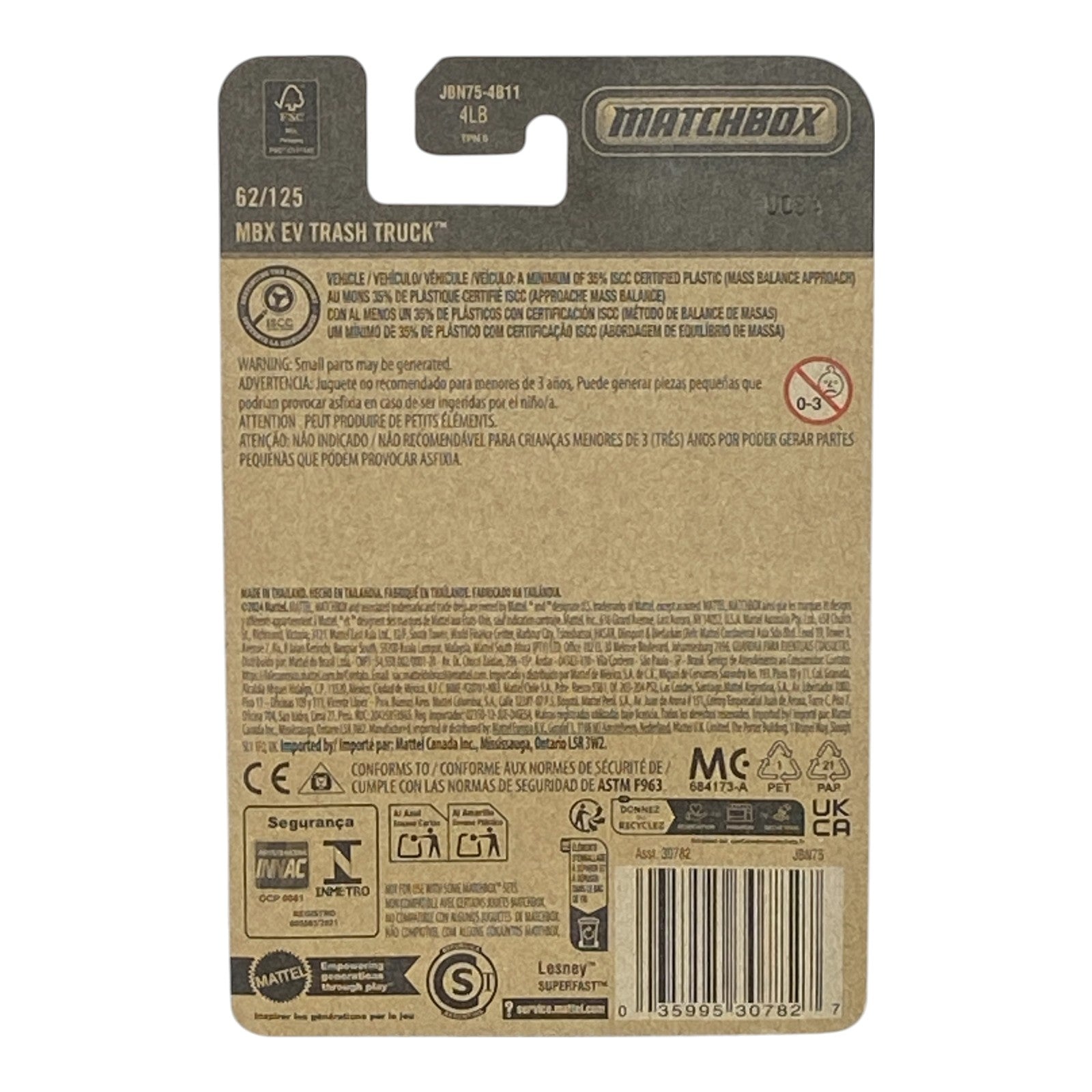 Matchbox MBX EV Trash Truck - Matchbox 2025 Series 62/125 - Collectors World Toys