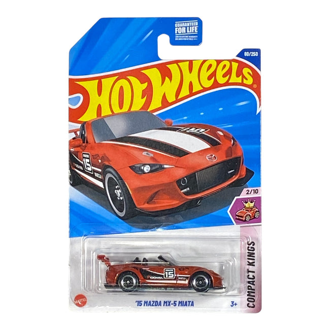 Hot Wheels '15 Mazda MX-5 Miata - Compact Kings Series 2/10 - Collectors World Toys Hover Image