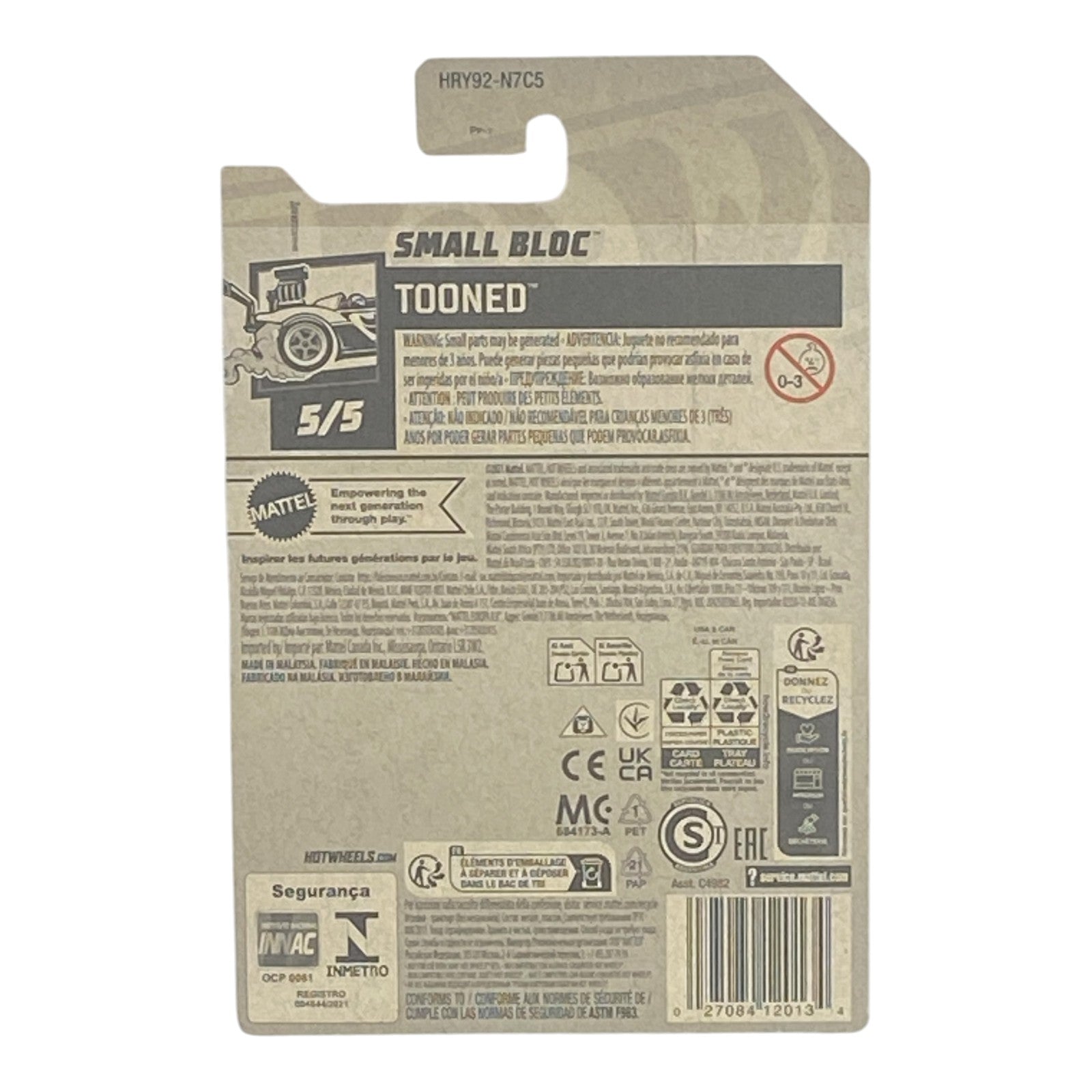 Hot Wheels Small Bloc - Tooned Series 5/5 - Collectors World Toys