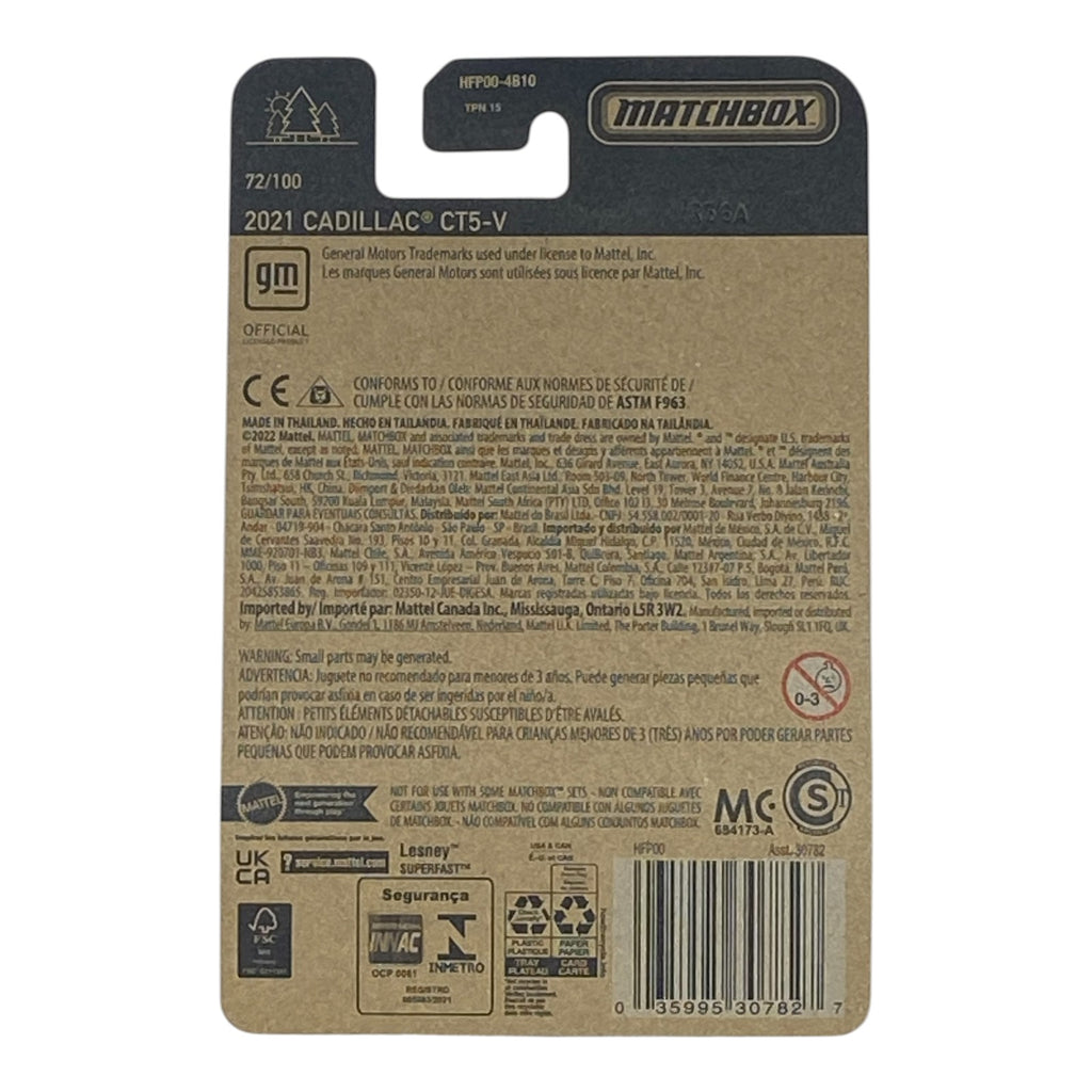 Matchbox 2021 Cadillac CT5-V - Matchbox Series 72/100 - Collectors World Toys