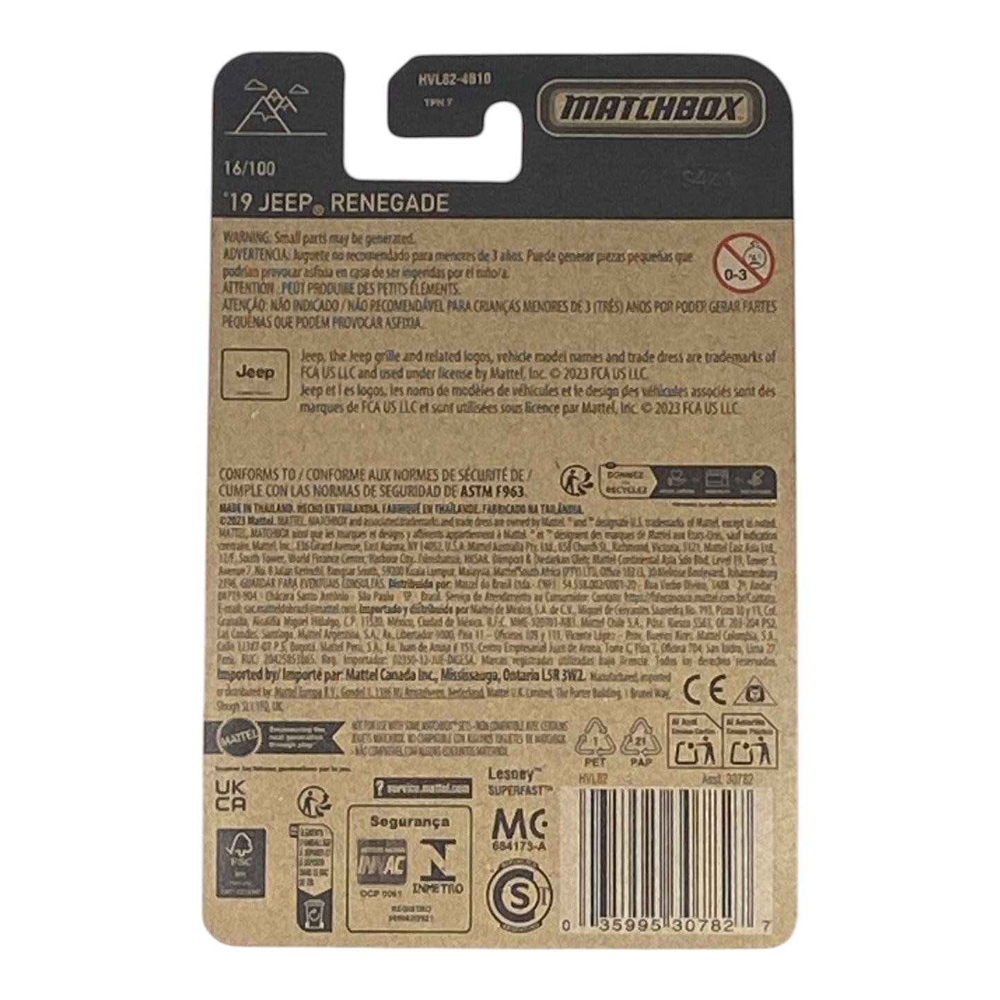 Matchbox '19 Jeep Renegade - Matchbox Series 16/100