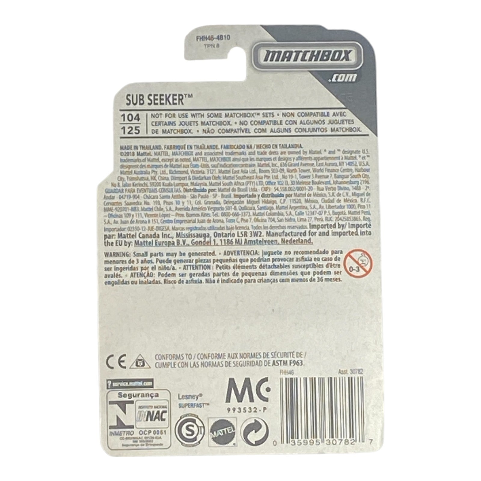 Matchbox Sub Seeker - MBX Road Trip Series 27/35 - Collectors World Toys