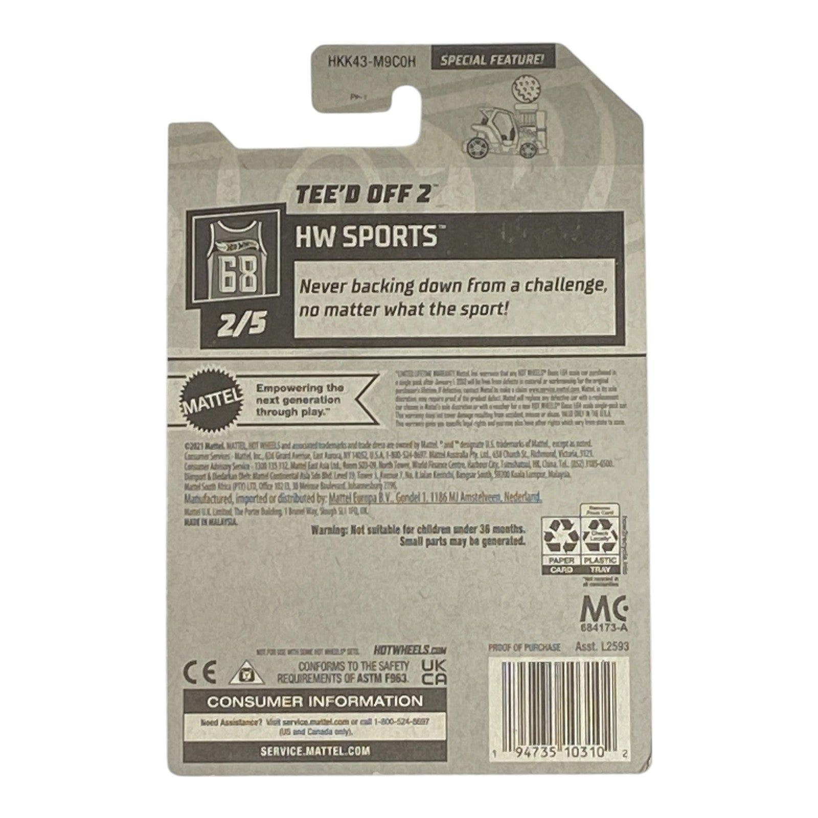 Hot Wheels Tee'd Off 2 - HW Sports Series 2/5 Secondary image