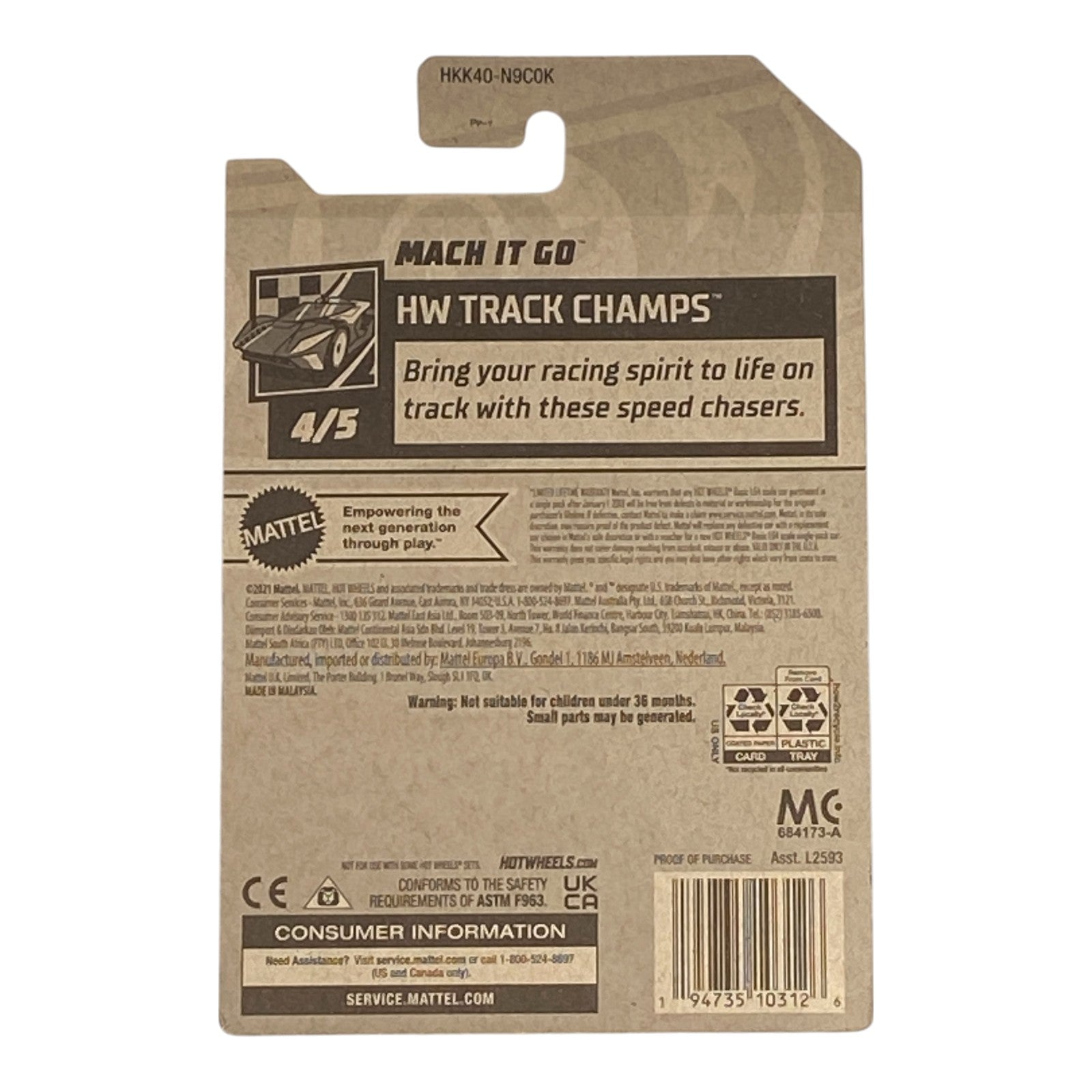 Hot Wheels Mach It Go - HW Track Champs Series 4/5 - Collectors World Toys