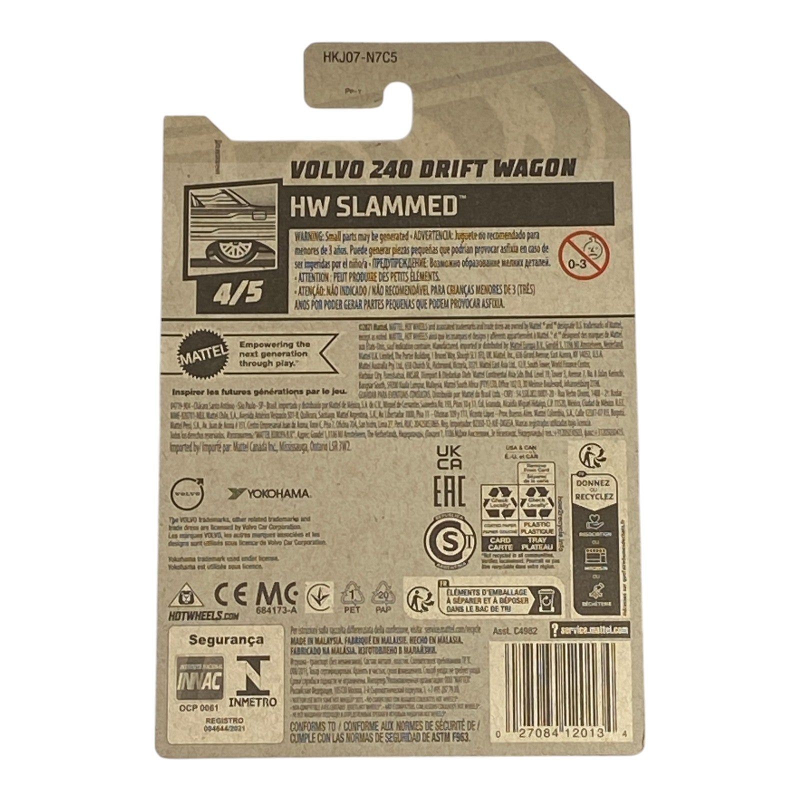 Hot Wheels Volvo 240 Drift Wagon - HW Slammed Series 4/5 - Collectors World Toys