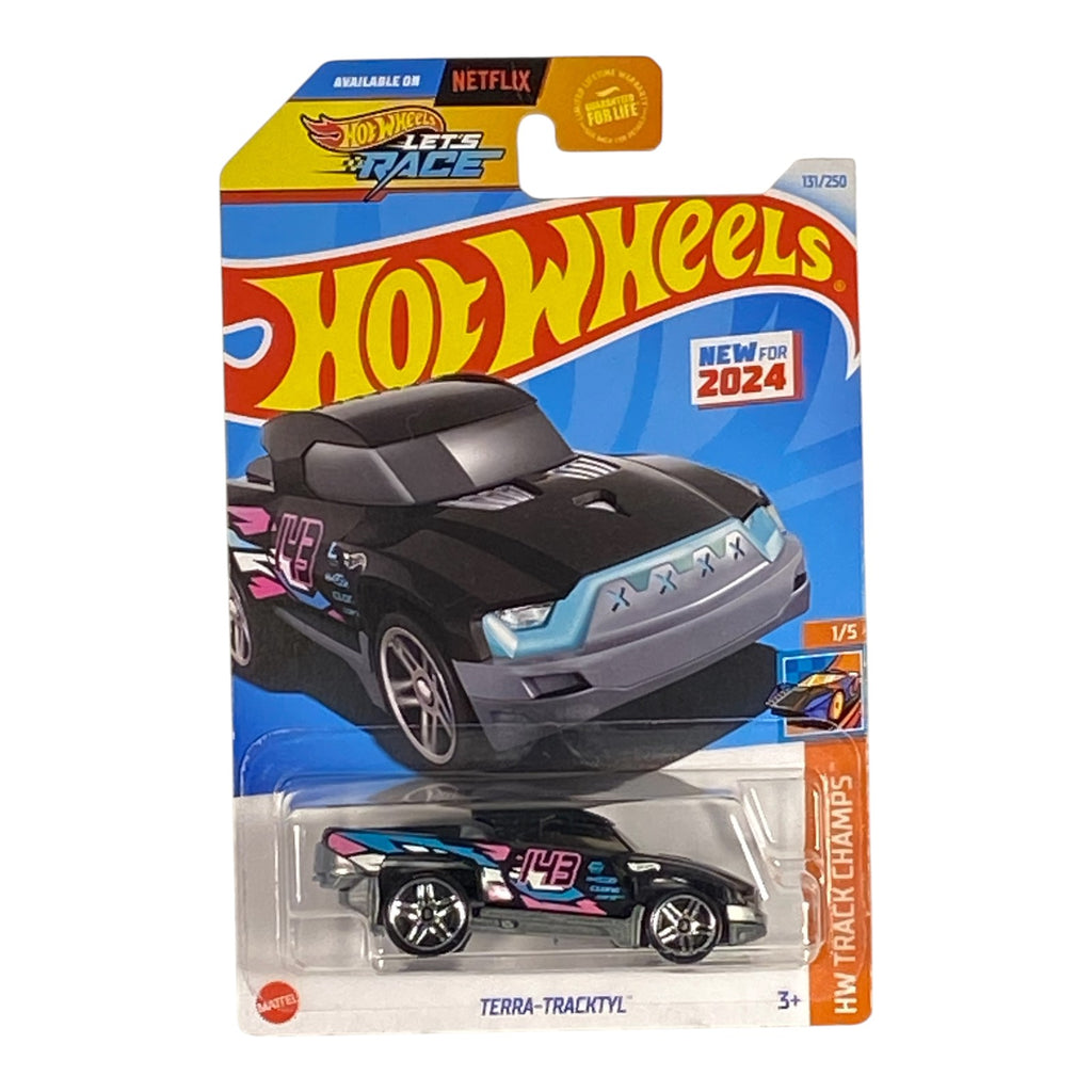 Hot Wheels Terra-Tracktyl (Black) - HW track Champs Series 1/5 - Collectors World Toys