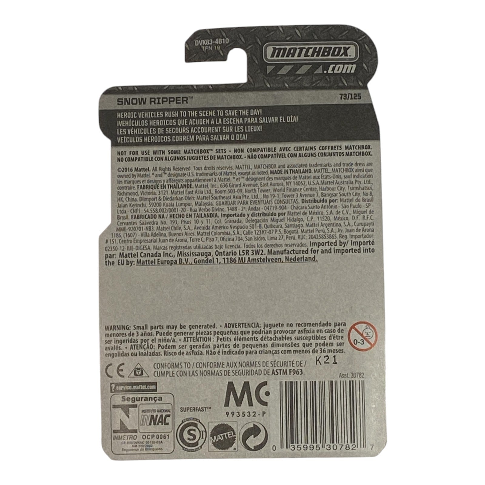 Matchbox Snow Ripper - Matchbox Series 73/125 - Collectors World Toys