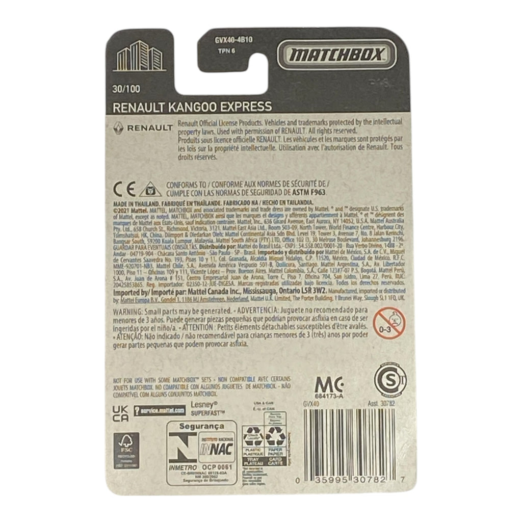 Matchbox Renault Kangoo (Locksmith) - Matchbox Series 30/100 - Collectors World Toys