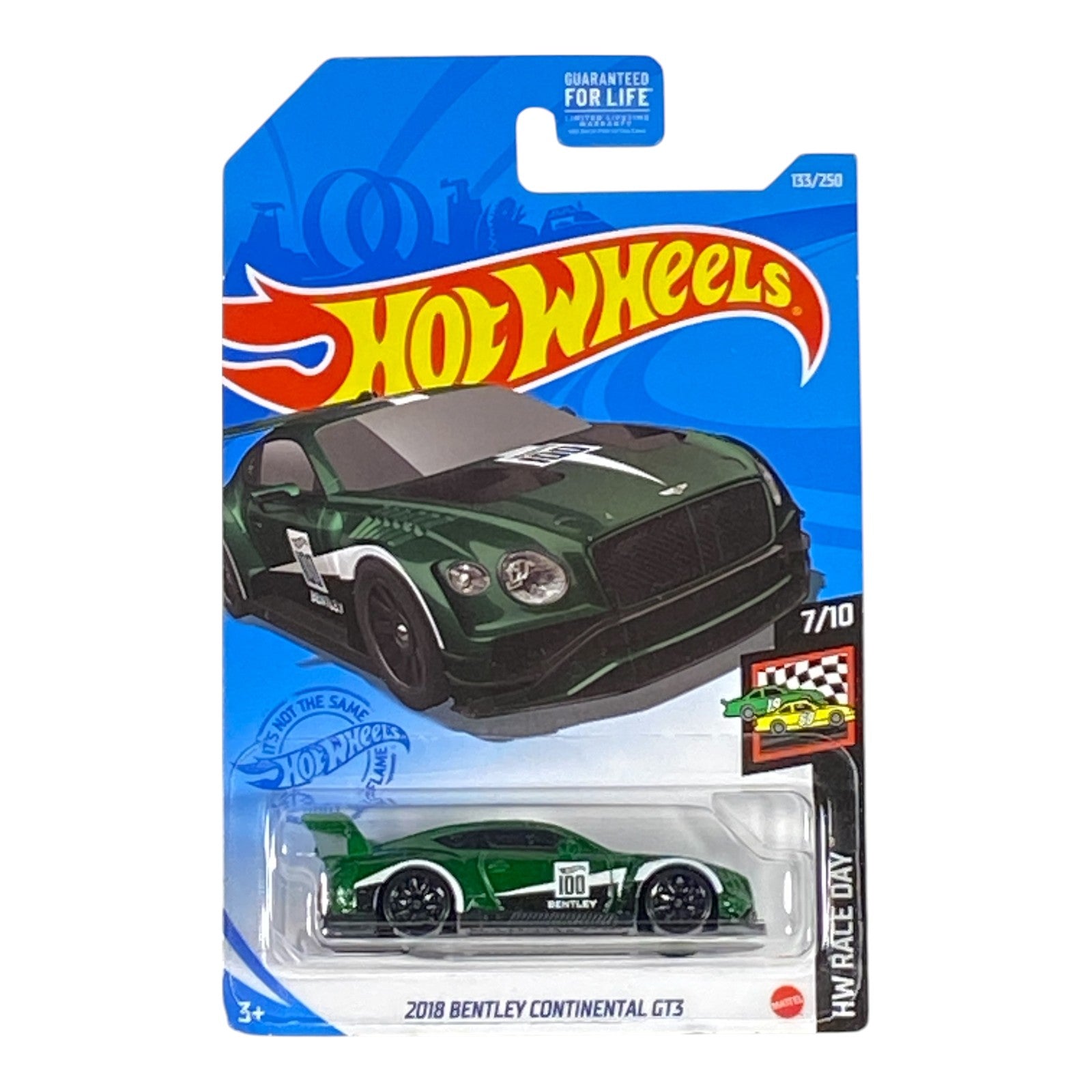 Hot Wheels 2018 Bentley Continental GT3 - HW Race Day Series 7/10 - Collectors World Toys