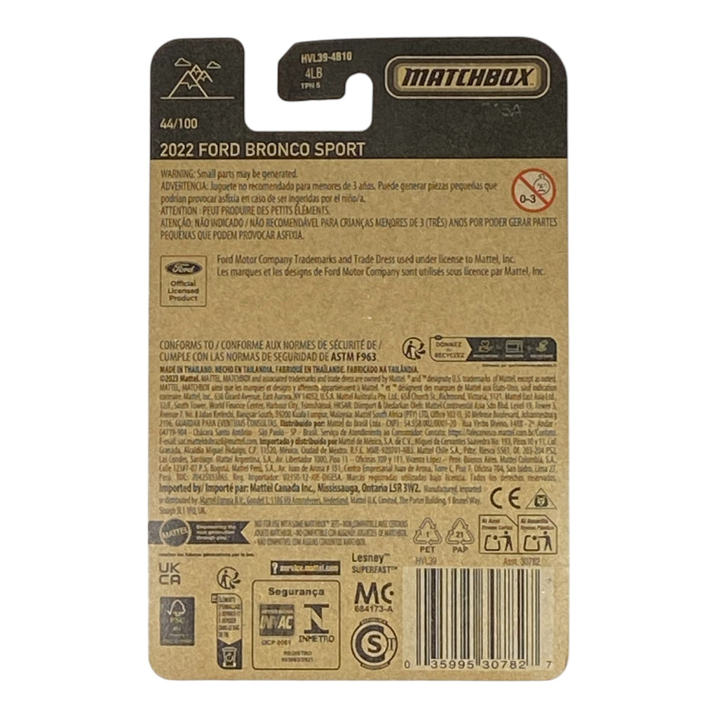 Matchbox 2022 Ford Bronco Sport - Matchbox Series 44/100 - Collectors World Toys