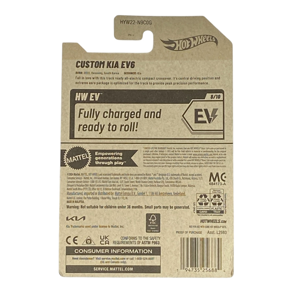 Hot Wheels Custom Kia EV6 - HW EV Series 8/10 - Collectors World Toys