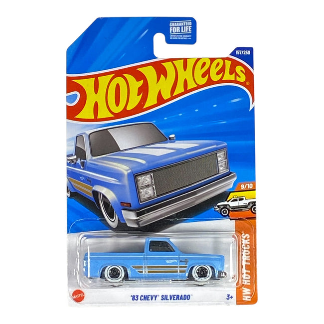 Hot Wheels '83 Chevy Silverado - HW Hot Trucks Series 9/10 - Collectors World Toys Hover Image