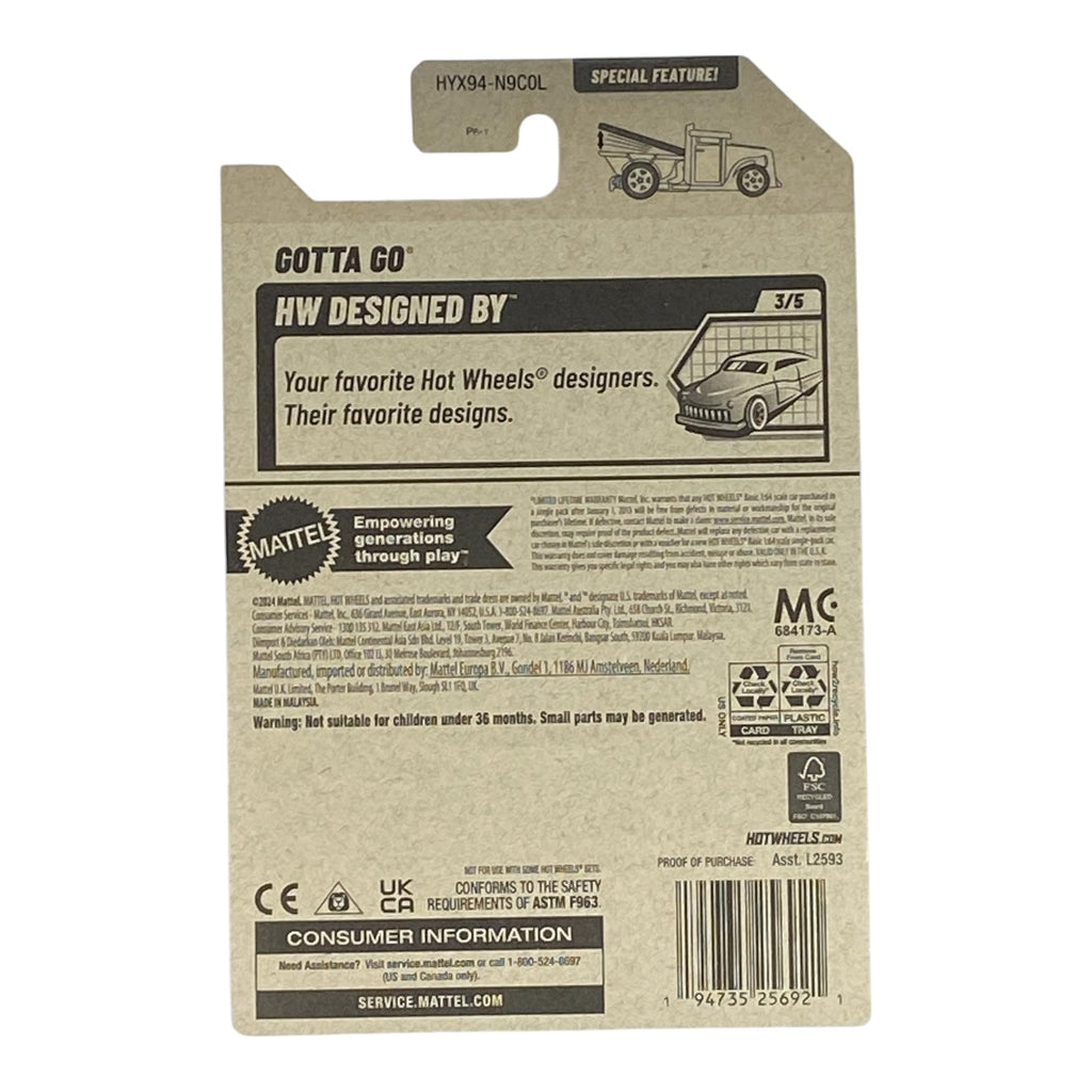 Hot Wheels Gotta Go - Designed By Series 3/5 - Collectors World Toys