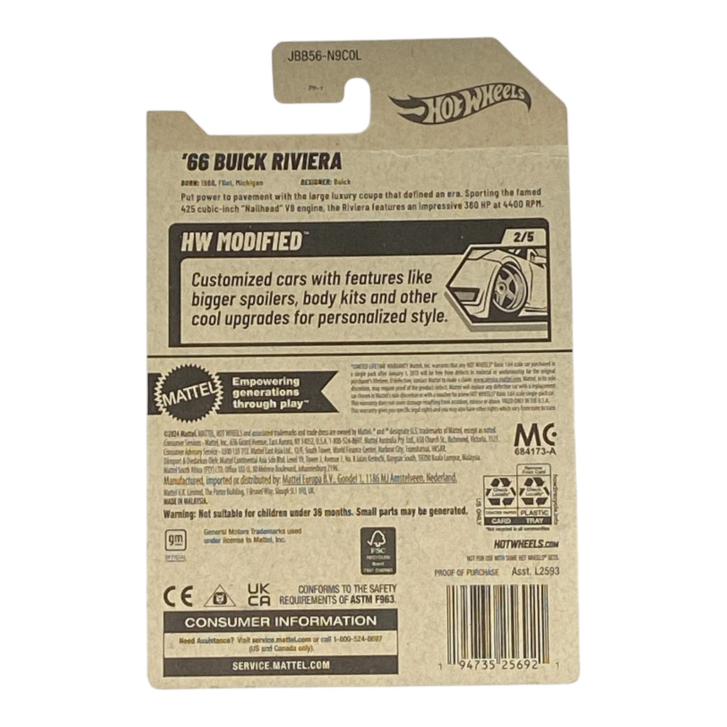 Hot Wheels '66 Buick Riviera - HW Modified Series 2/5 - Collectors World Toys