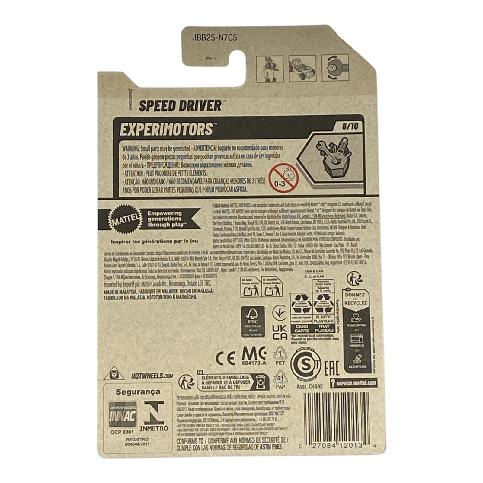 Hot Wheels Speed Driver - Experimotors Series 8/10 - Collectors World Toys