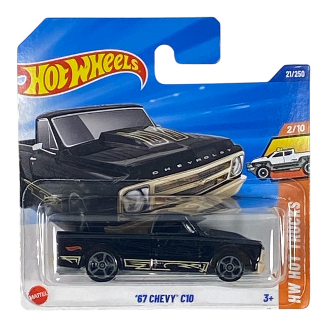 Hot Wheels '67 Chevy C10 - Hot Wheels HW Hot Trucks Series 2/10 Short Card - Collectors World Toys Hover Image