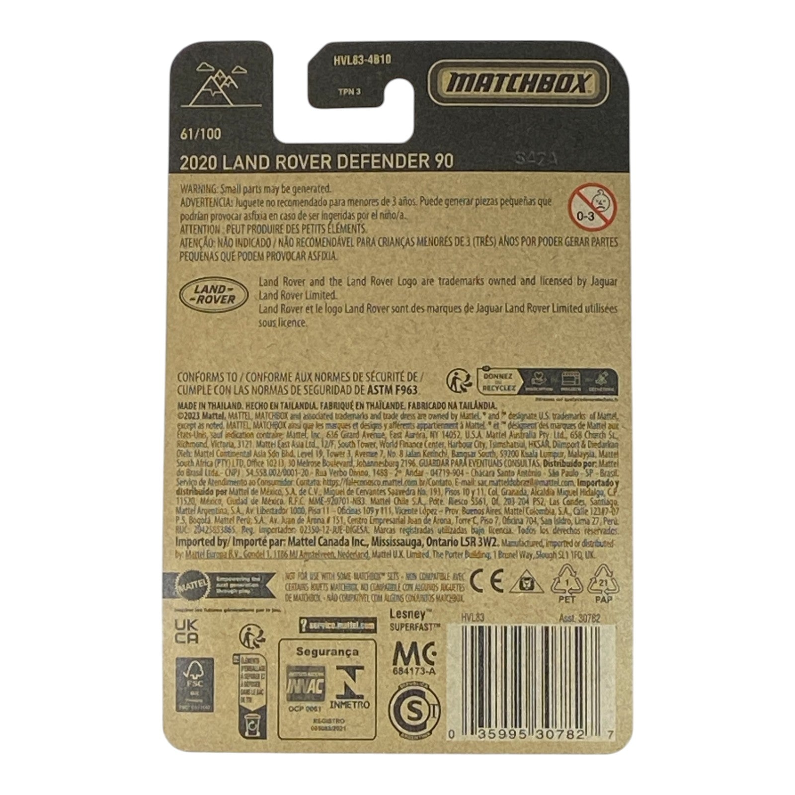 Matchbox 2020 Land Rover Defender 90 - Matchbox Series 61/100 Secondary image