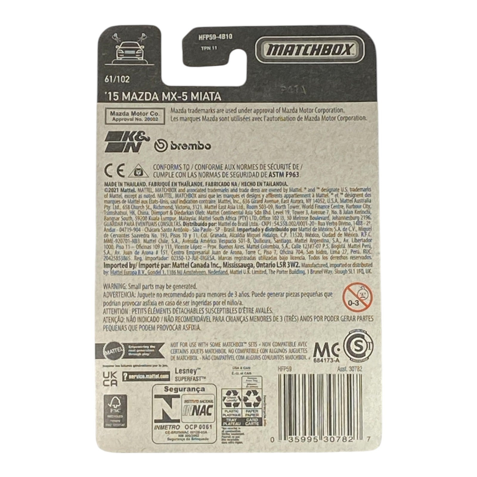 Matchbox '15 Mazda MX-5 Miata - Matchbox Series 61/102 - Collectors World Toys