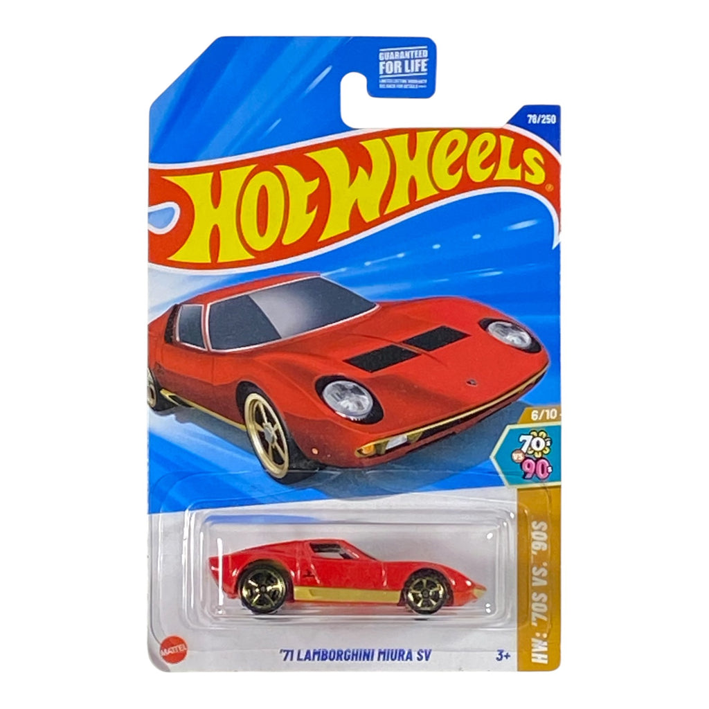 Hot Wheels '71 Lamborghini Miura SV - HW: '70s VS '90s Series 6/10 - Collectors World Toys