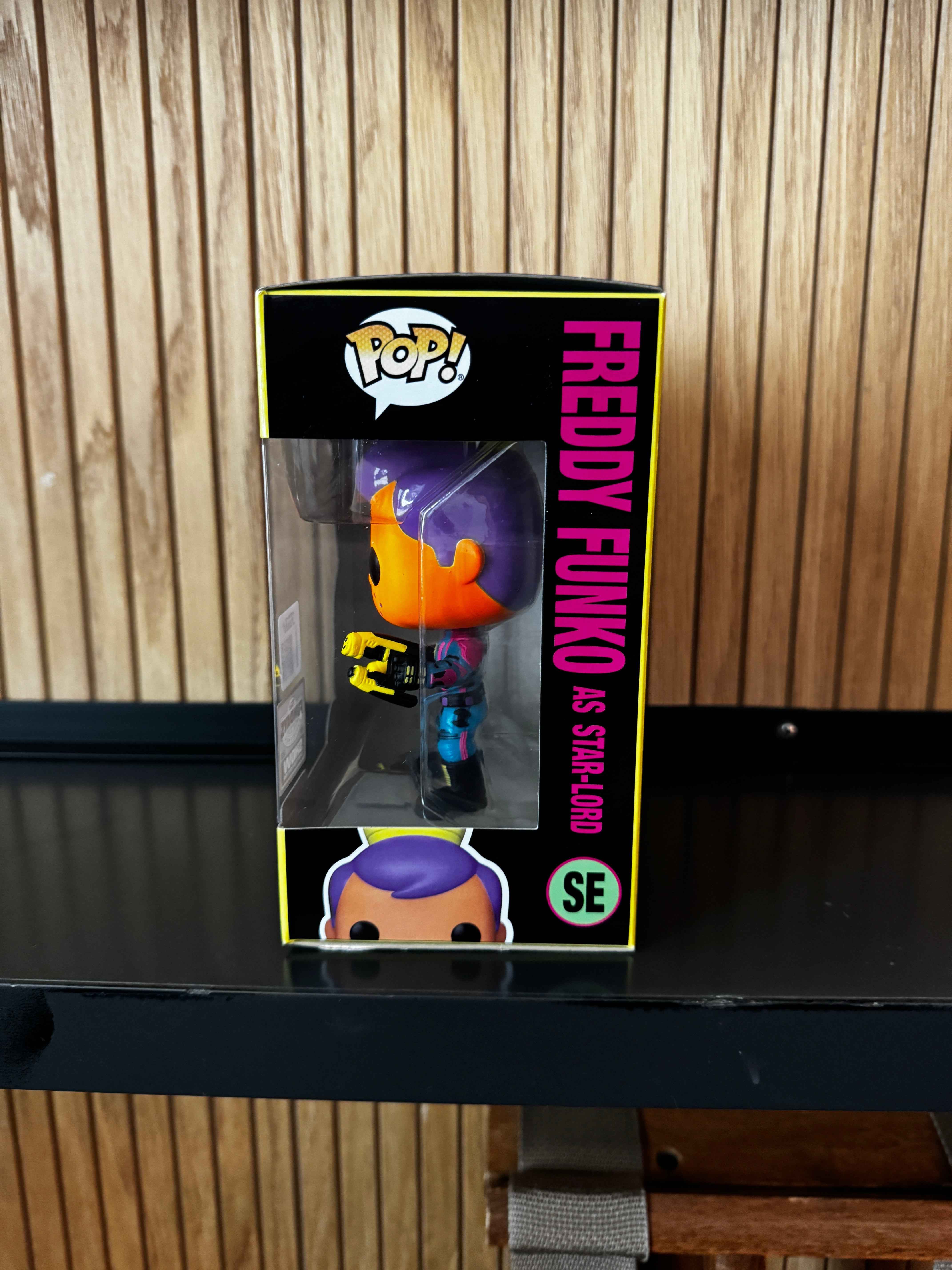 Funko Fundays Experience 2025: Pop! Originals MARVEL GotG Freddy Funko as Star-Lord (Blacklight) LE250 Secondary image