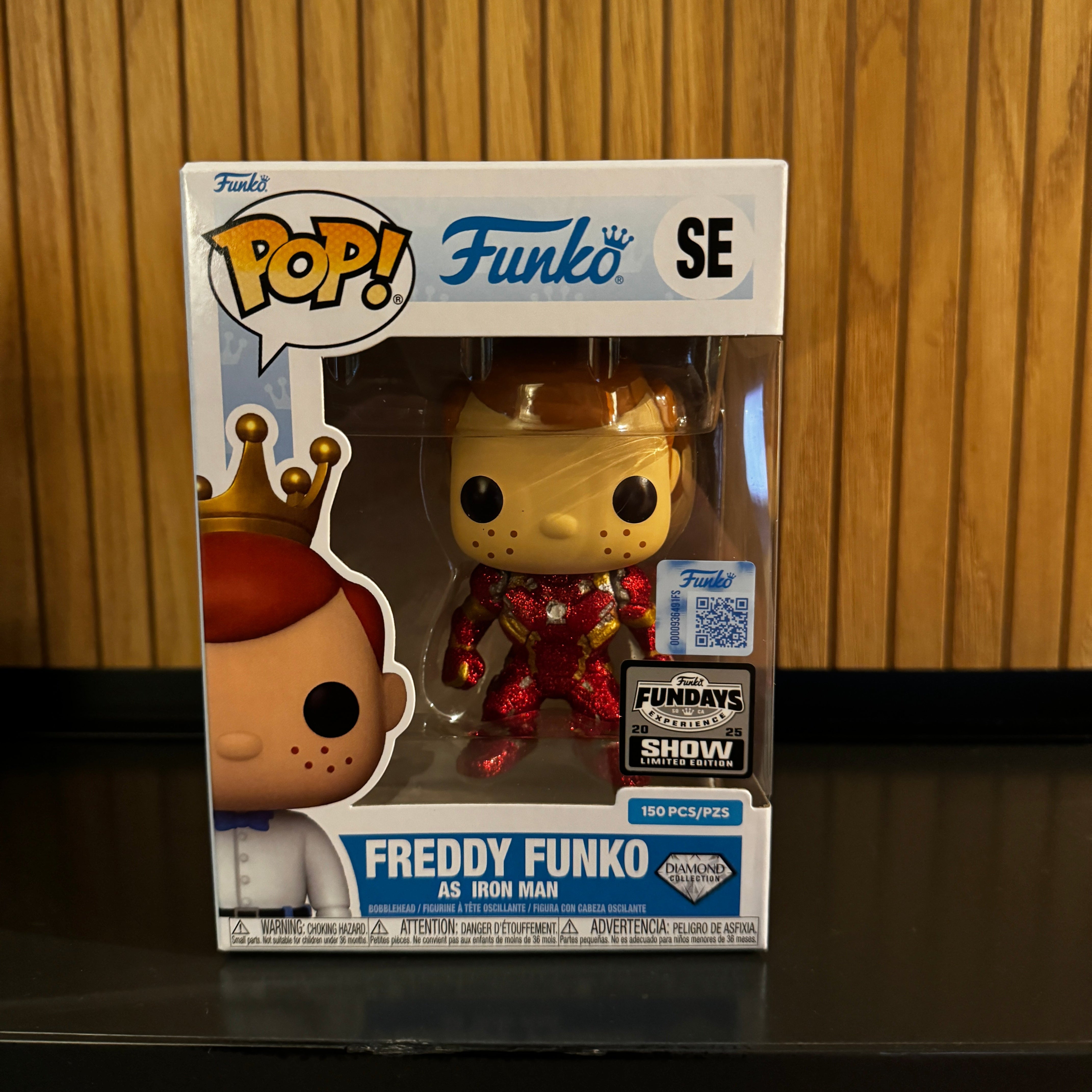 Funko Fundays Experience 2025: Pop! Originals MARVEL Freddy Funko as Iron Man (Diamond Glitter) LE150 Secondary image