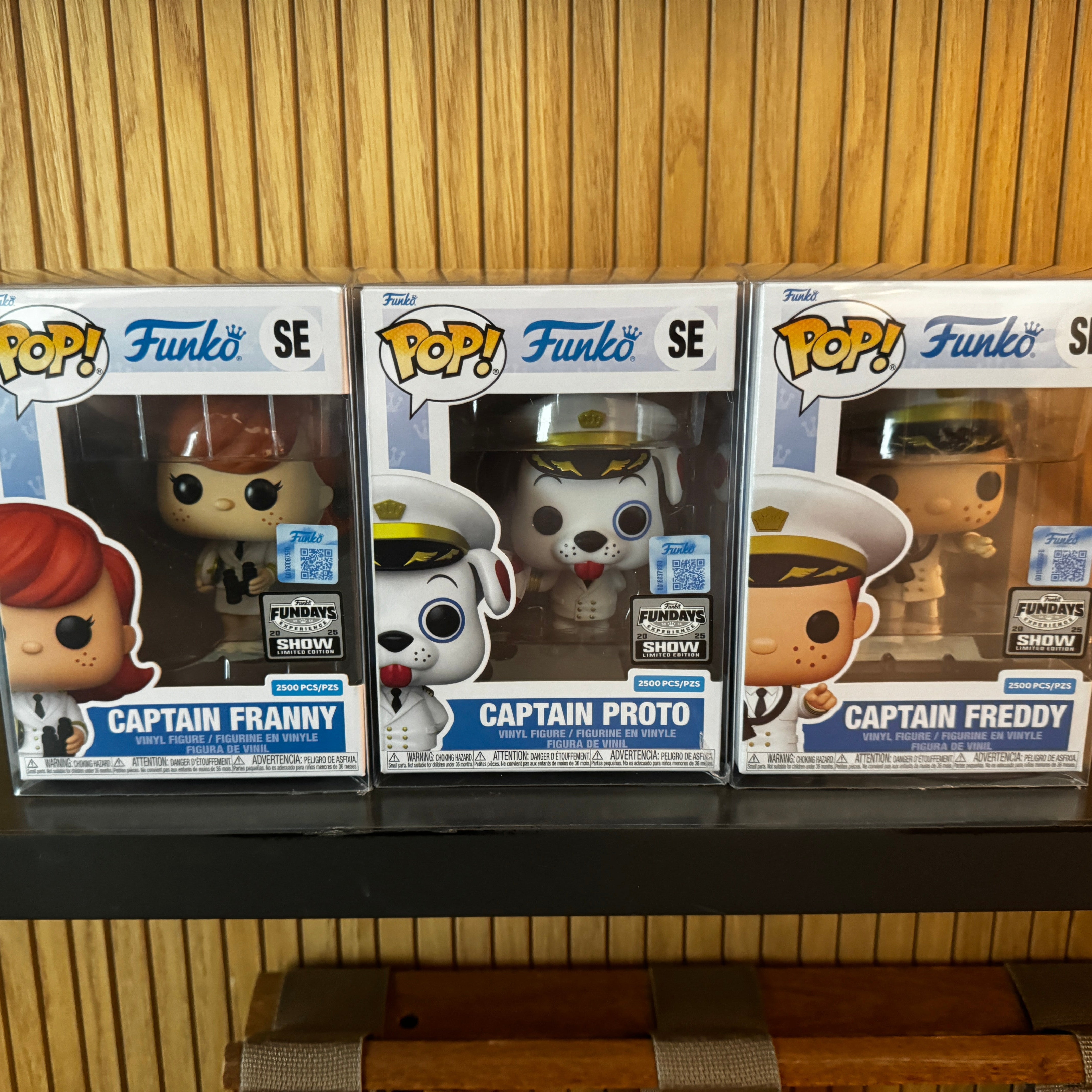 Funko Fundays Experience 2025: Pop! Originals Captain Freddy, Captain Franny, Captain Proto Set of 3 () LE2500 Main image