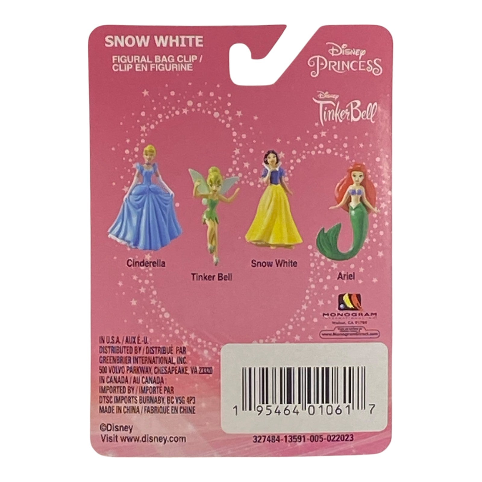 Snow White Figural Bag Clip