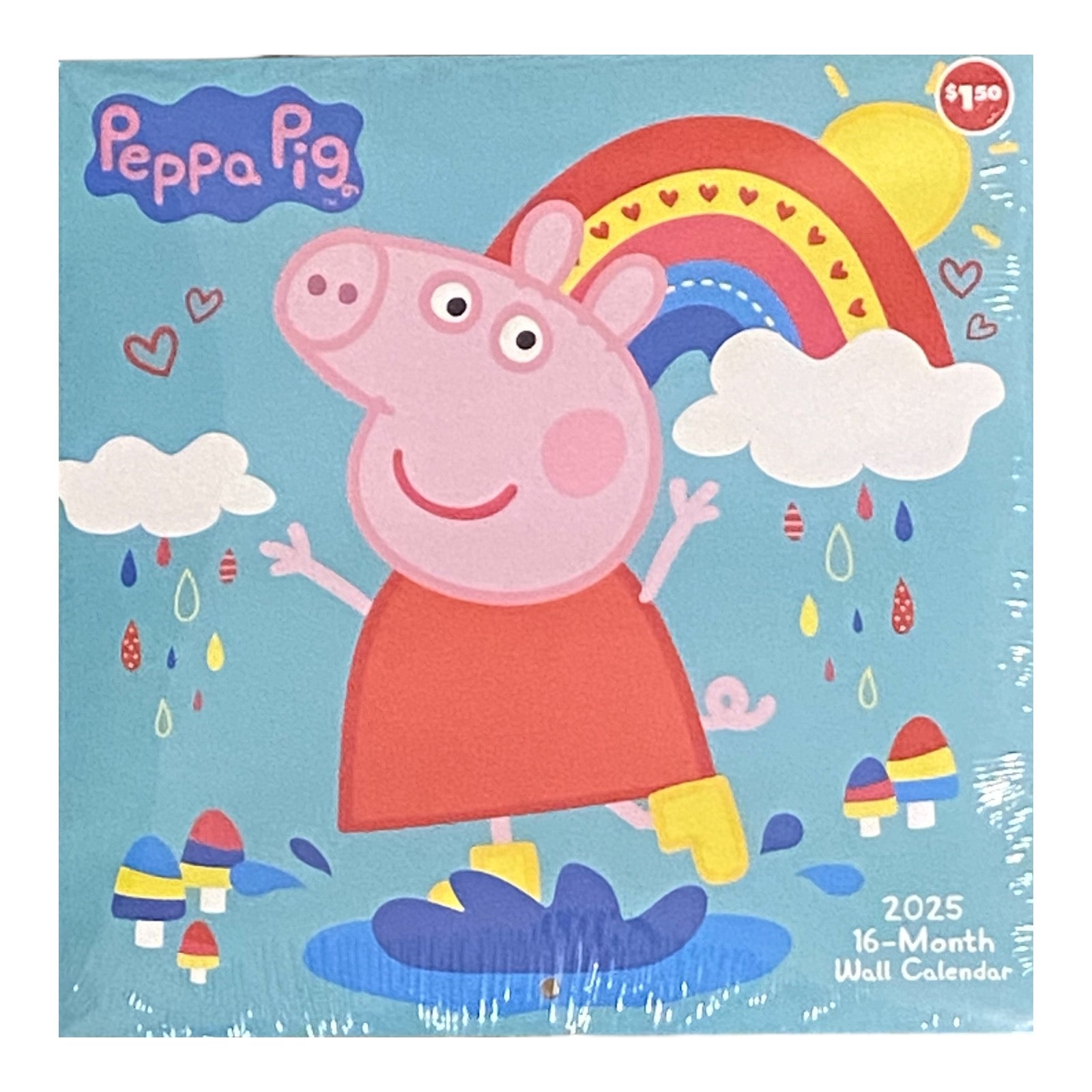 Peppa Pig 2025 16-Month Wall Calendar