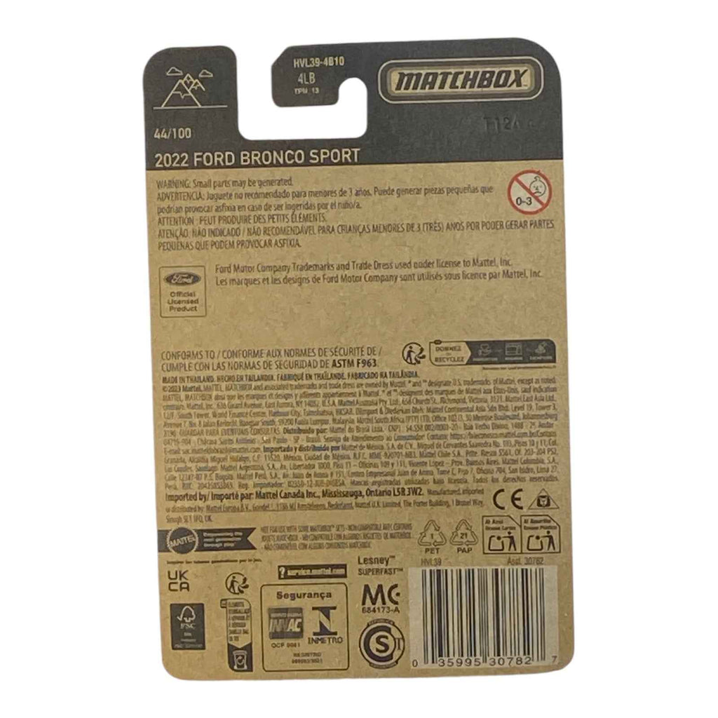 Matchbox 2022 Ford Bronco Sport - Matchbox Series 44/100 -