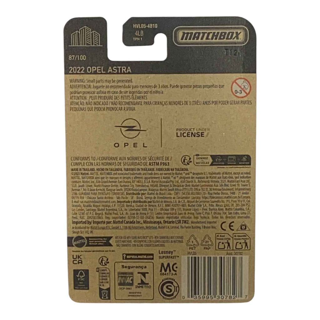 Matchbox 2022 Opel Astra - Matchbox Series 87/100 -