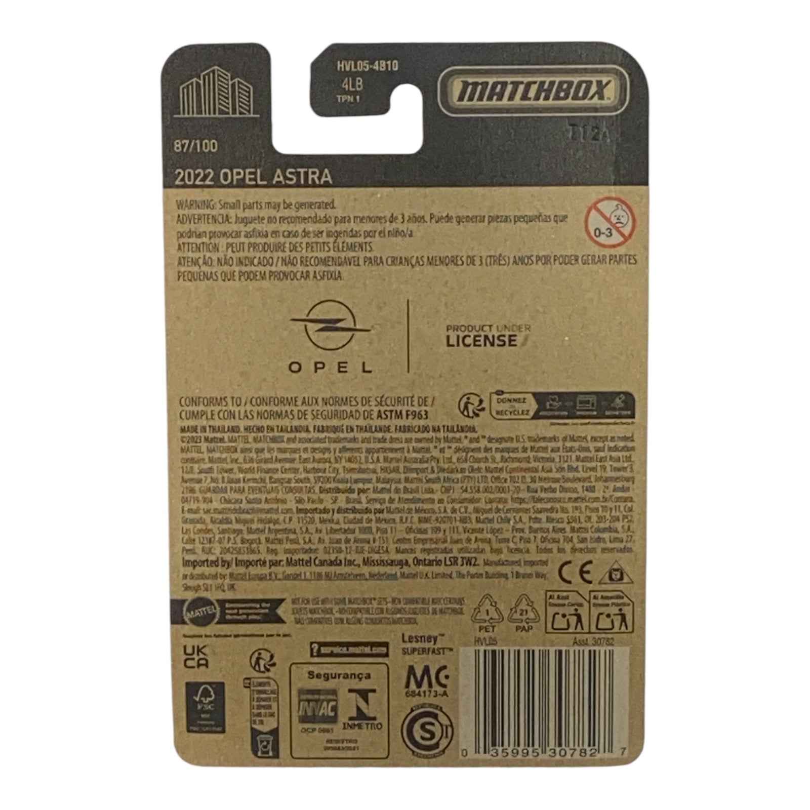Matchbox 2022 Opel Astra - Matchbox Series 87/100 -