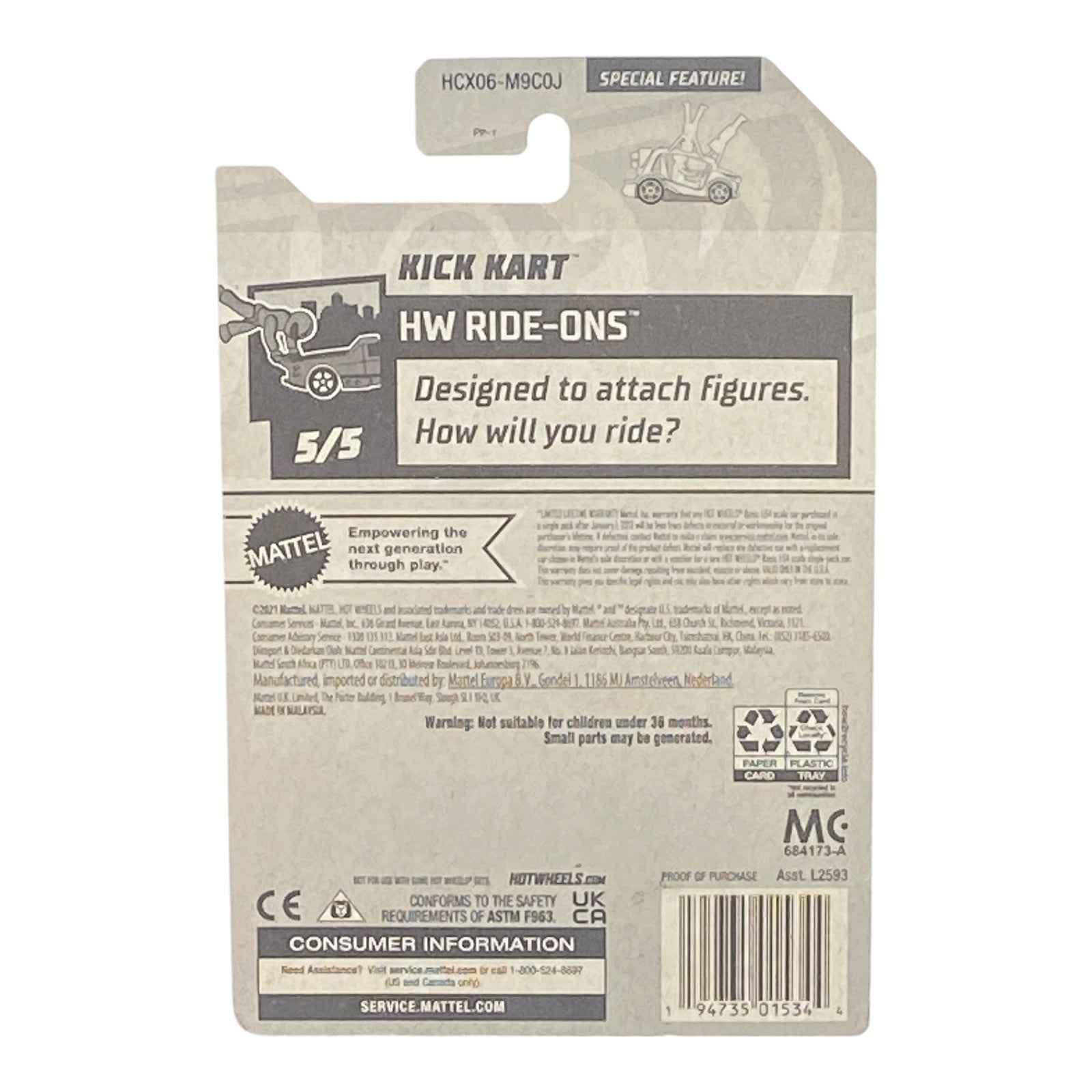 Hot Wheels Kick Kart - Ride-Ons Series 5/5