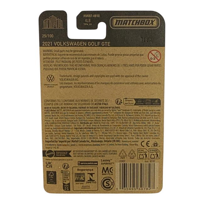 Matchbox 2021 Volkswagen Golf GTE Matchbox Series 25/100 Main Image