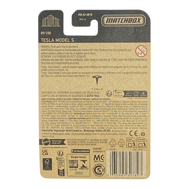 Matchbox Tesla Model S - Matchbox Series 89/100 Main Image