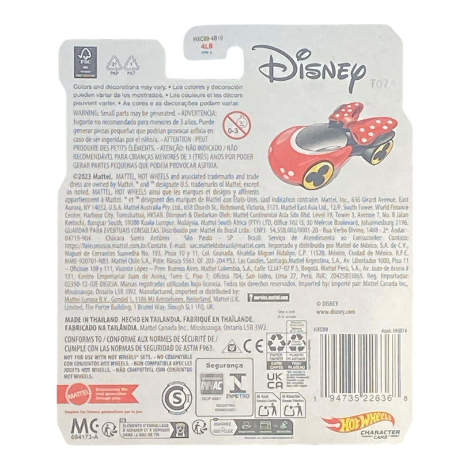 Hot Wheels Minnie Mouse - Character Cars Series