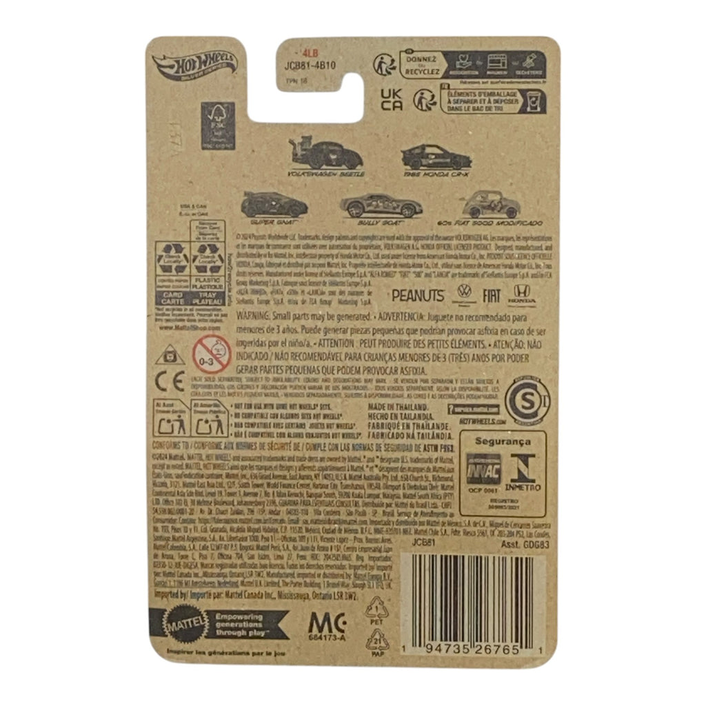 Hot Wheels Volkswagen Beetle - Silver Series Peanuts 75 Years 1/5