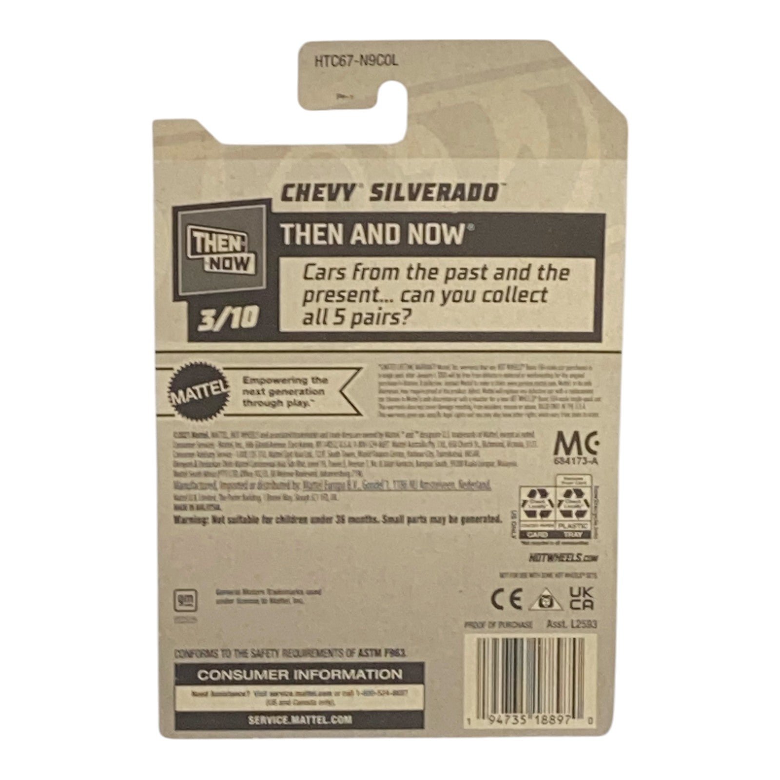 Hot Wheels Silverado - Then And Now Series 3/10