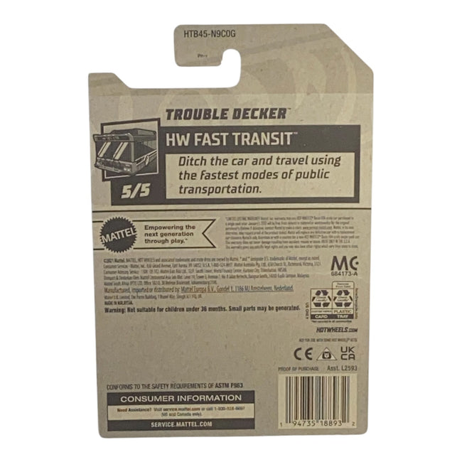 Hot Wheels Trouble Decker - Fast Transit Series 5/5 Main Image