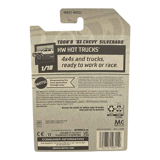 Hot Wheels Toon'd '83 Chevy Silverado - Hot Trucks Series 1/10 Main Image