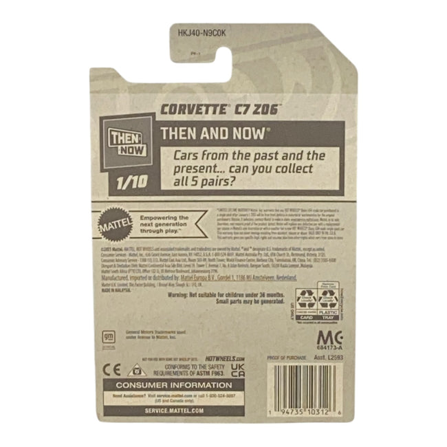 Hot Wheels Corvette C7 Z06 - Then And Now Series 1/10 Main Image