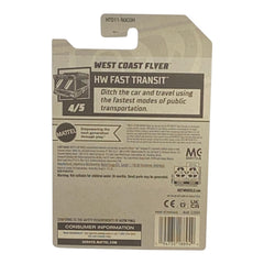 Hot Wheels West Coast Flyer - Fast Transit Series 4/5