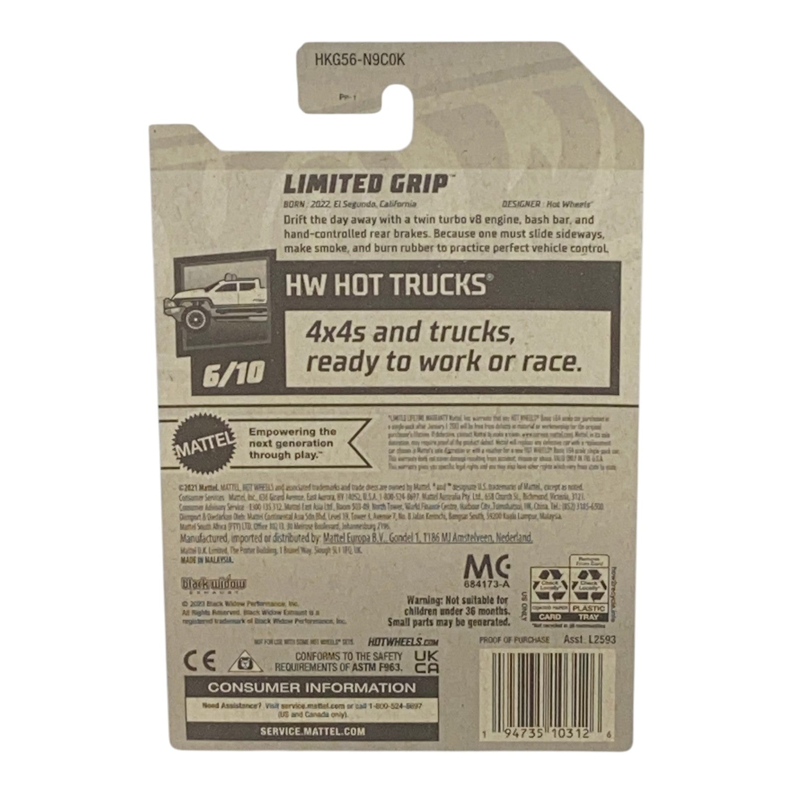 Hot Wheels Limited Grip - Hot Trucks Series 6/10 Secondary image