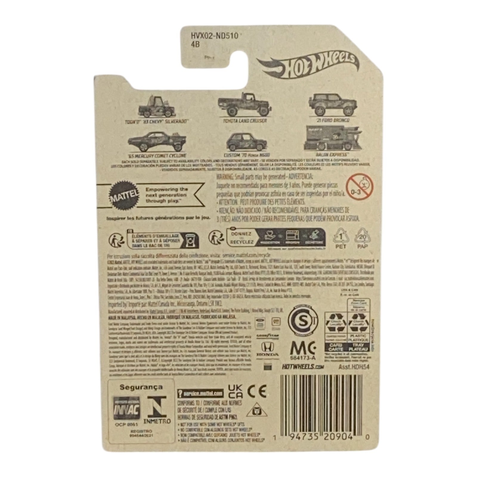 Hot Wheels '21 Ford Bronco - Pearl and Chrome 56th Anniversary 3/6 Secondary image
