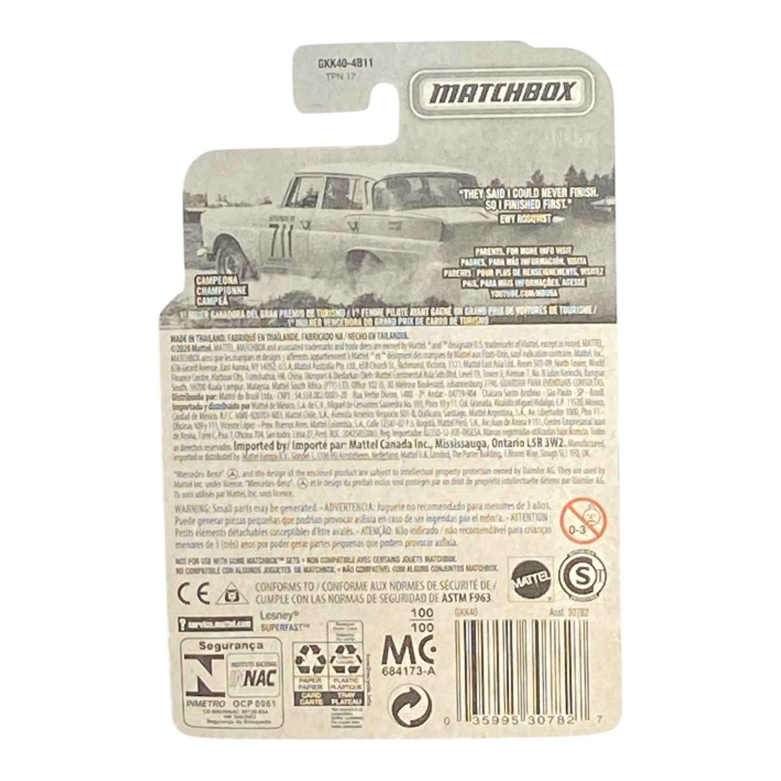 Matchbox '62 Mercedes-Benz 220 SE - Matchbox Series 100/100 Secondary image