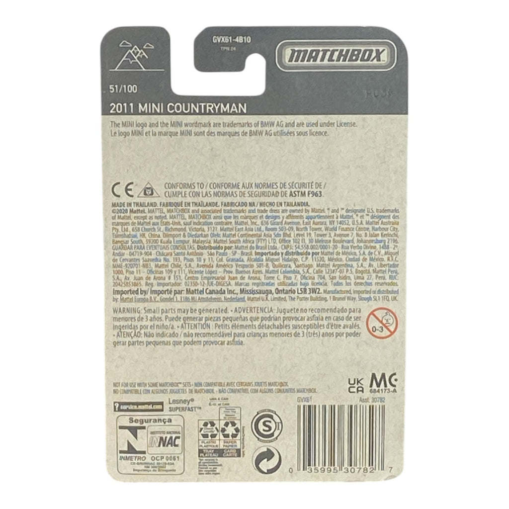 Matchbox 2011 Mini Countryman - Matchbox Series 51/100 -