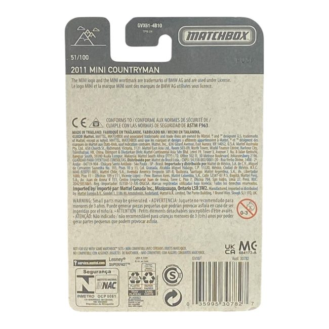 Matchbox 2011 Mini Countryman - Matchbox Series 51/100 Main Image